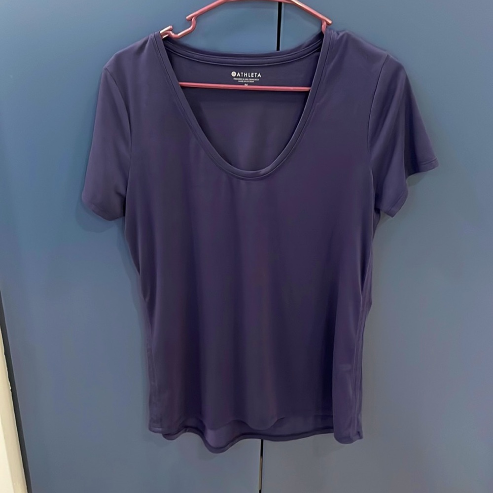 Athleta Navy Blue Athletic Tee Shirt